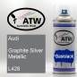 Preview: Audi, Graphite Silver Metallic, L428: 400ml Sprühdose, von ATW Autoteile West.